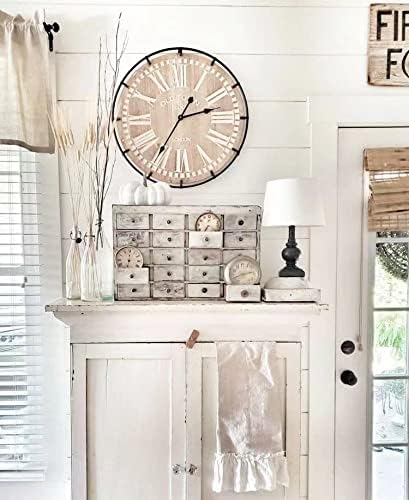 24 Inch Large Farmhouse Wall Clock