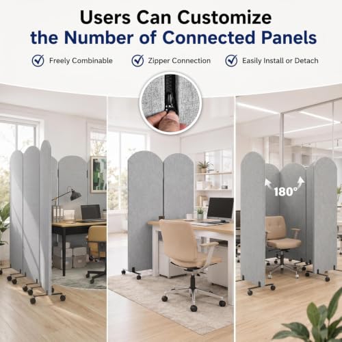 3 Panel Portable Office Partition
