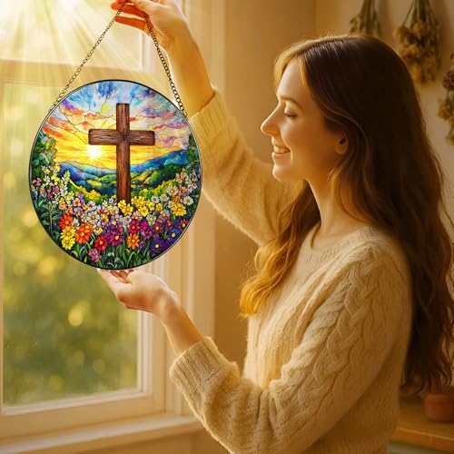 8'' Religious Cross Ornament