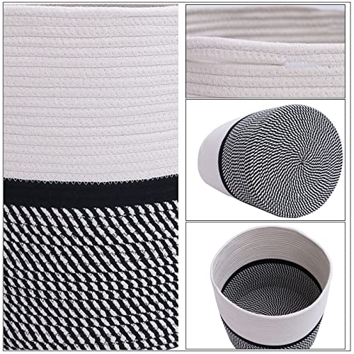 Cotton Rope Plant Basket Woven Basket for 10" 11" Pot