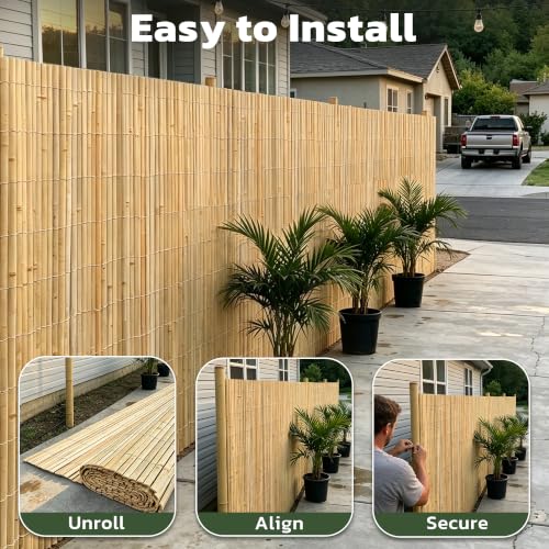 Natural Bamboo Slat Screening (7379 sq inch)