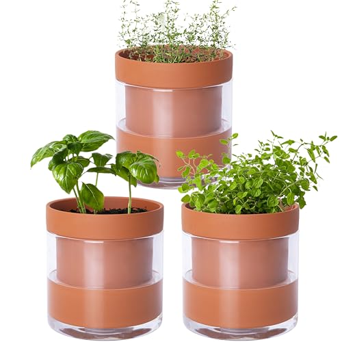 4 Inch Self Watering Planter Pot (3 Count)