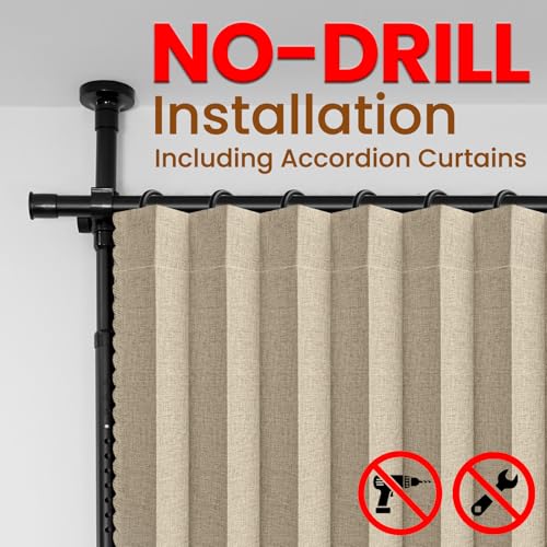 100% Blackout Room Divider Curtains Sets Beige W100 x L96 in (2 Count)