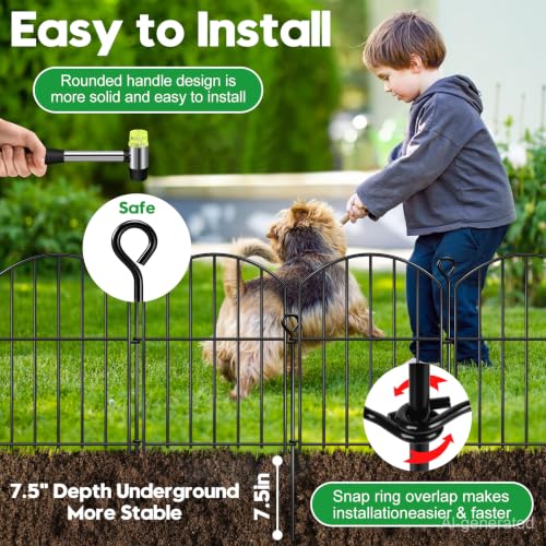 Decorative Garden Fence 17in