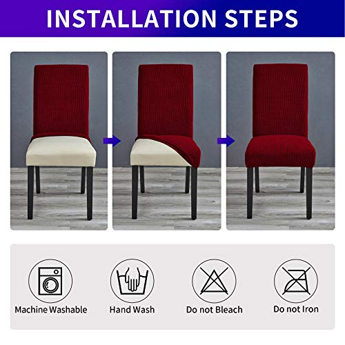 Stretch Chair Covers for Dining Room Set of 2