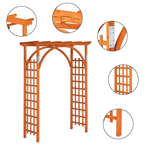 85in Wooden Arbor Garden Arch