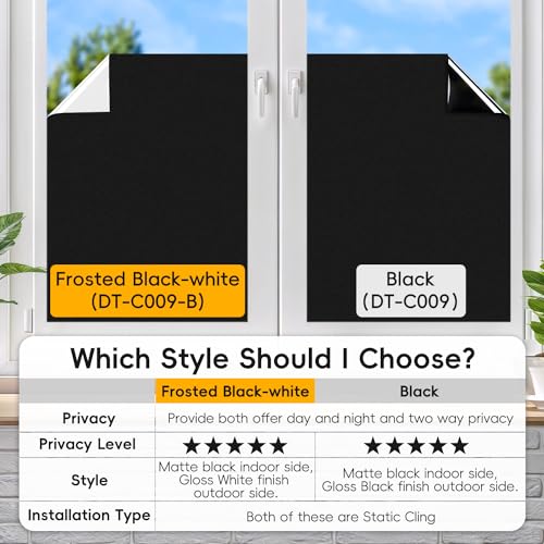 Blackout Window Privacy Film (9.51 Sq Ft)