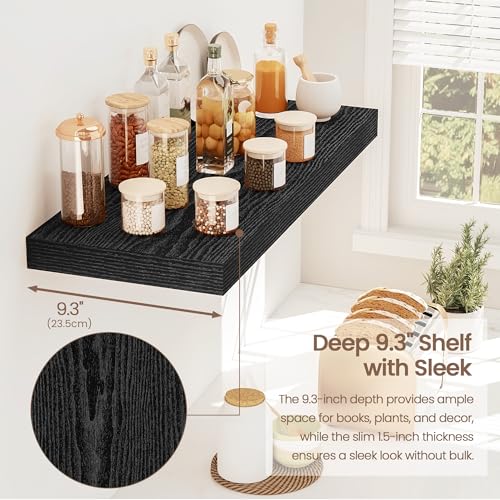 Floating Shelves 9 inch Deep 24”Long Set of 2 (2 Count)