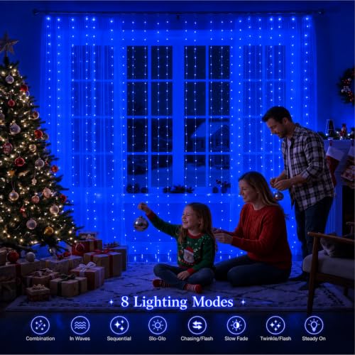 300LED Fairy Curtain Lights