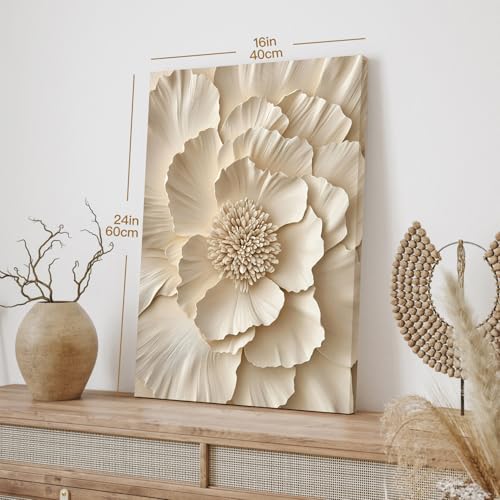 Wrapped Canvas Neutral Beige Botanical Wall Art Set of 3 (3 Count)