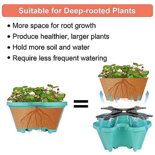Stackable Vertical Garden Planter with Tool Set