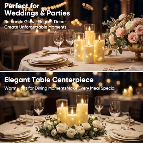 Flameless Candles with Remote Timer (9 Count)