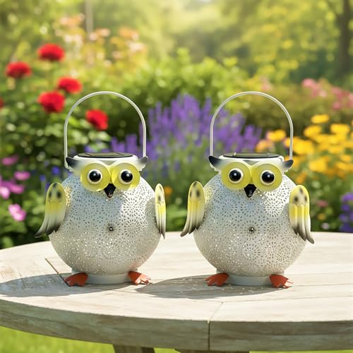 2 Pack Hanging Solar Lanterns