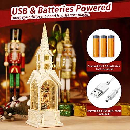 15.3IN Nativity Snow Globe Christmas Decorations