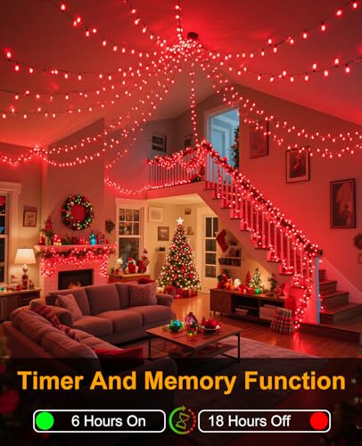 80FT 240 LED Christmas Lights Outdoor