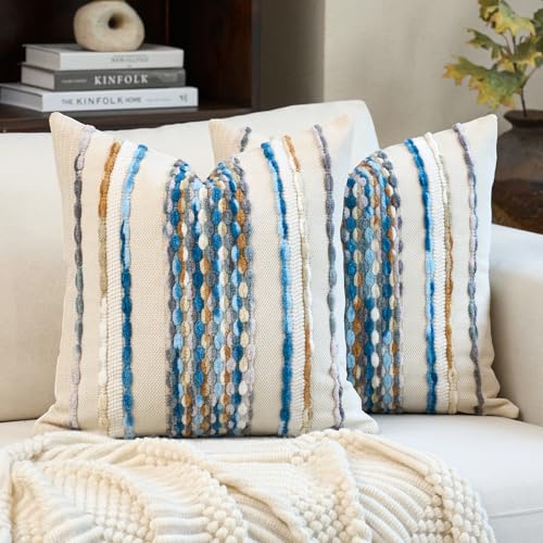 Boho Pillow Covers 18x18 Inch Set of 2 (2 Count)