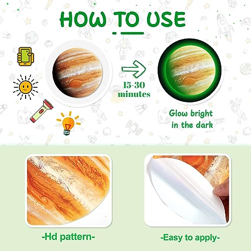Solar System Wall Decals Glow in The Dark Stars 780 PCS