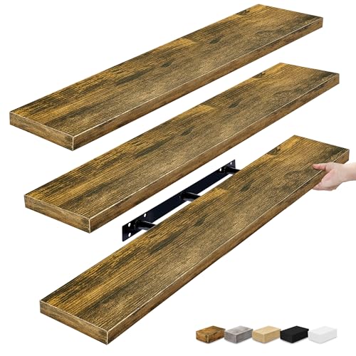 Floating Shelves for Wall Storage (3 Count)