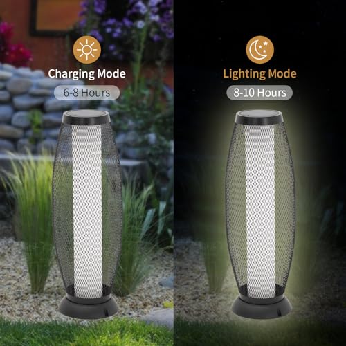 Patio Solar Light Flickering Flame Solar Lamps Waterproof Outdoor Lantern