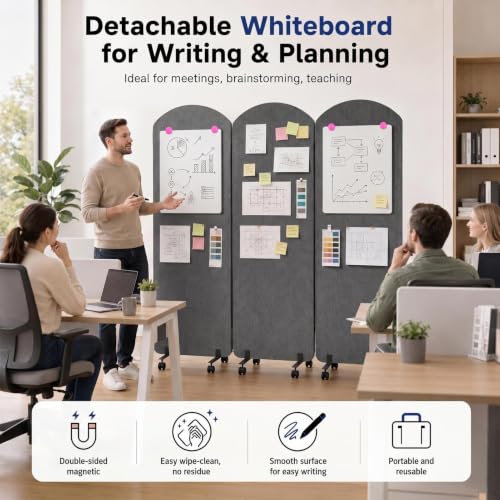 3 Panel Portable Office Partition