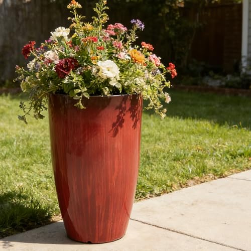 Garden 23.5" H. Large Plastic Planters (2 Count)
