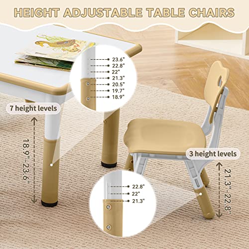 Kids Study Table and Chairs Set