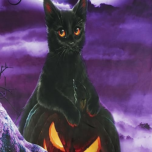 Purple Horror Halloween Tapestry