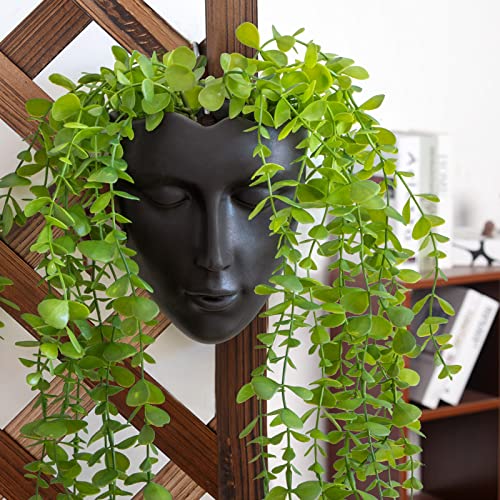 6.7" Tall Hanging Planter Wall Flower Pot for Garden Balcony Indoor or Outdoor