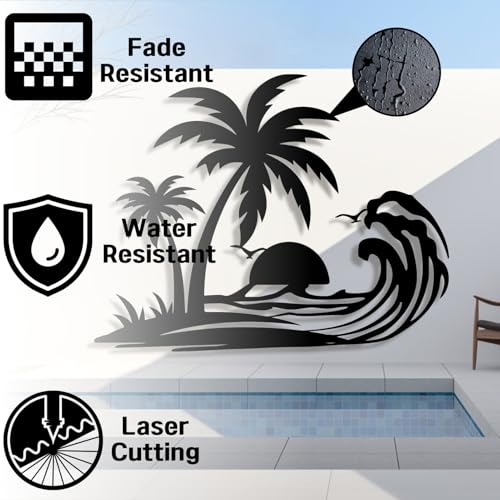 Palm Tree Metal Wall Decor