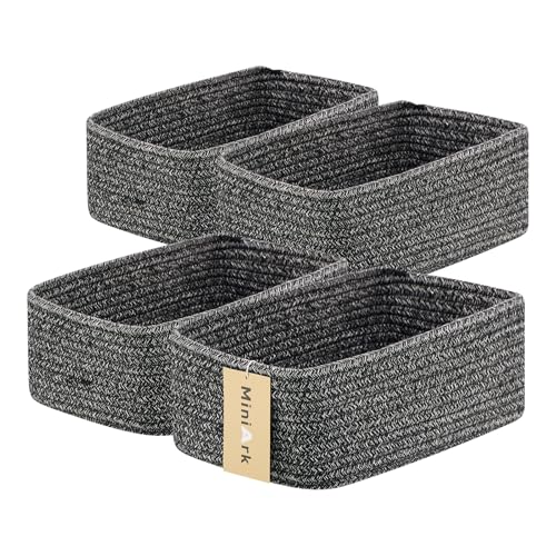 Small Storage Baskets for Organizing (4 Count)