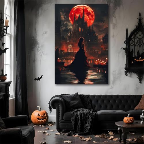 Halloween Witch Poster Canvas Prints Art Vintage Decor