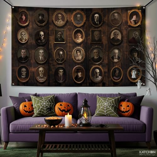 Dark Brown Wall Portrait Banner 72x44 Inch