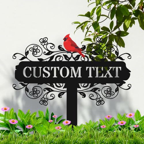 Personalized 12in Metal Garden Signs