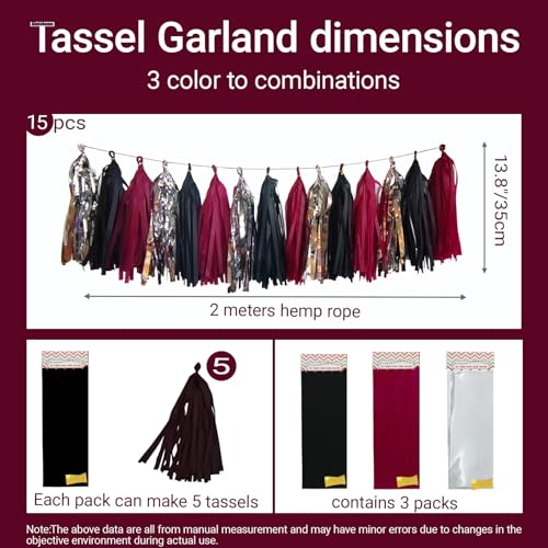 Tassel Garland Tissue Paper Tassel Banner