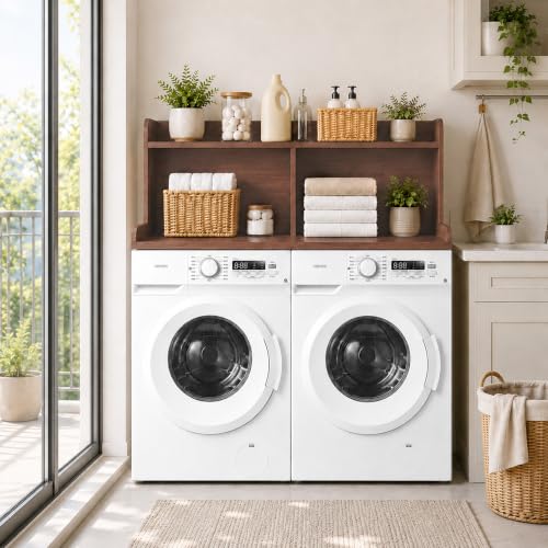 Washer Dryer Countertop with Extra Tall Shelf