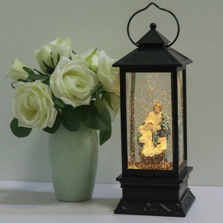 Jesus Singing Snow Globe Lantern with 6 Hour Timer