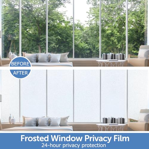 Frosted Window Privacy Film (19.3471 Sq Ft)
