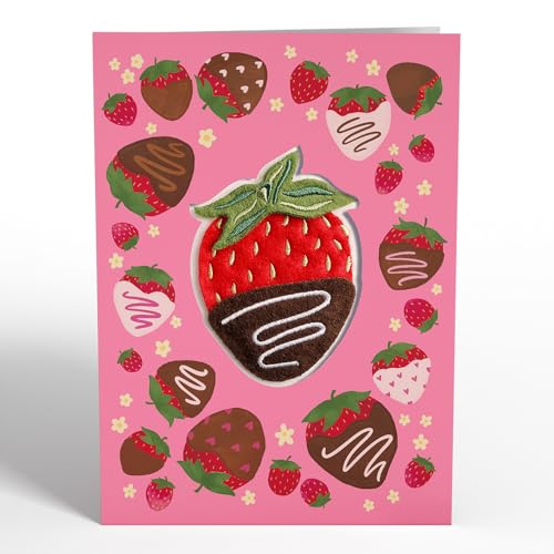 Sweet Strawberry Felt Keepsake Birthday & Everyday Card