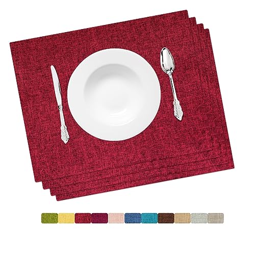 Placemat Set Washable Place Mats for Parties (4 Count)