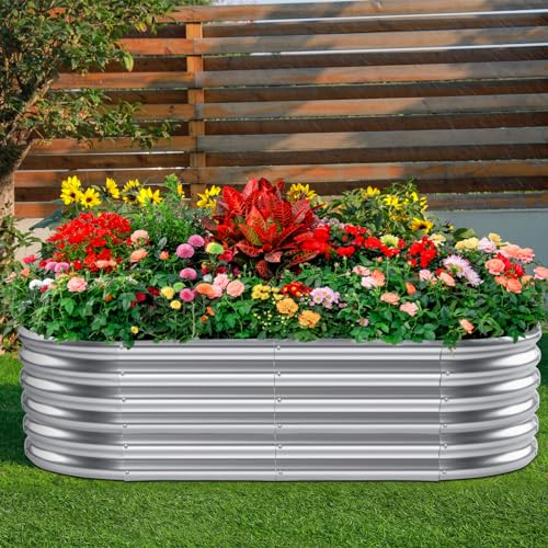 4×2×1.5ft Galvanized Raised Garden Bed Kit