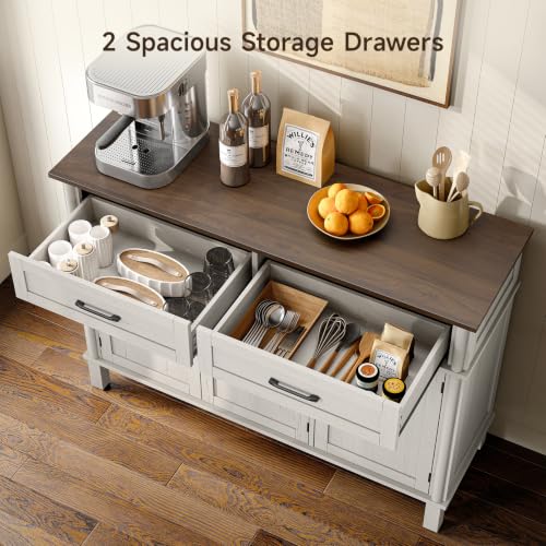48" Sideboard Buffet Cabinet with Storage Drawers