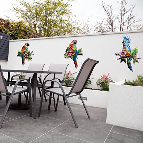 Parrot Tropical Wall Art Decor (3 Count)