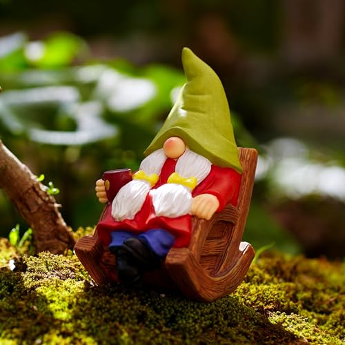 Solar Powered Relax Garden Gnome Statue