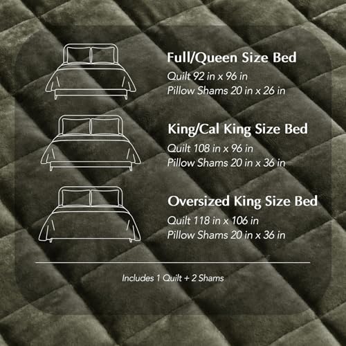 Channel Box Stitch Velvet Quilt Set