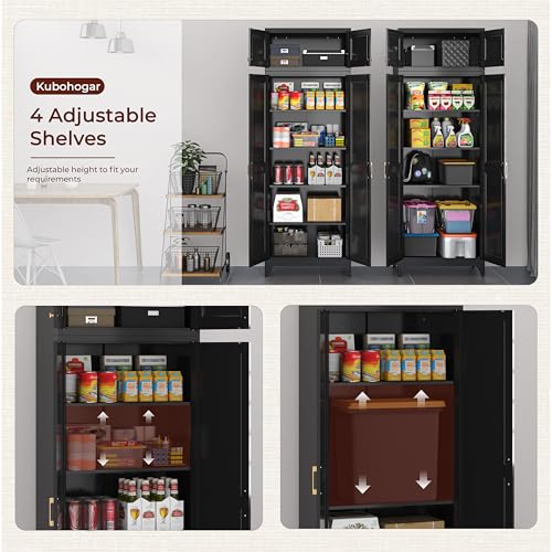 90" Tall Metal Storage Cabinet