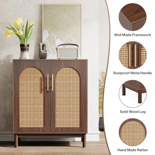 Set of 2 Rattan Sideboard (2 Count)