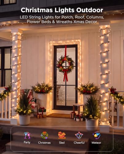Christmas Lights Outdoor 100 Count 20Ft String Lights for Indoor