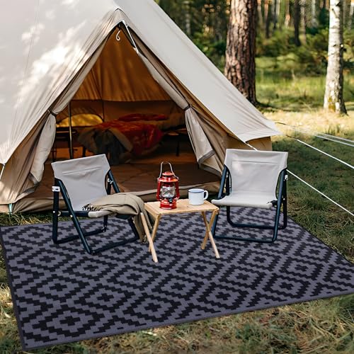 Outdoor Rug 8x10 ft Waterproof Reversible Mat