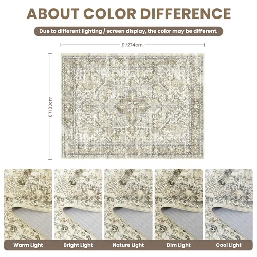 6x9 Area Rugs for Living Room (54 Count)