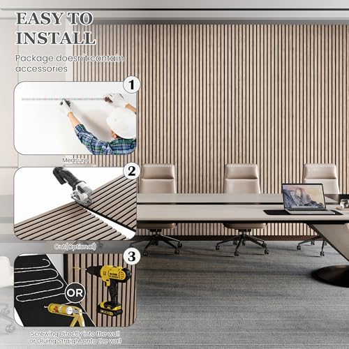 2 Pack 105.9" x 20.5" x 0.8" Acoustic Wall Panels Sound Absorbing (30.1 Sq Ft)